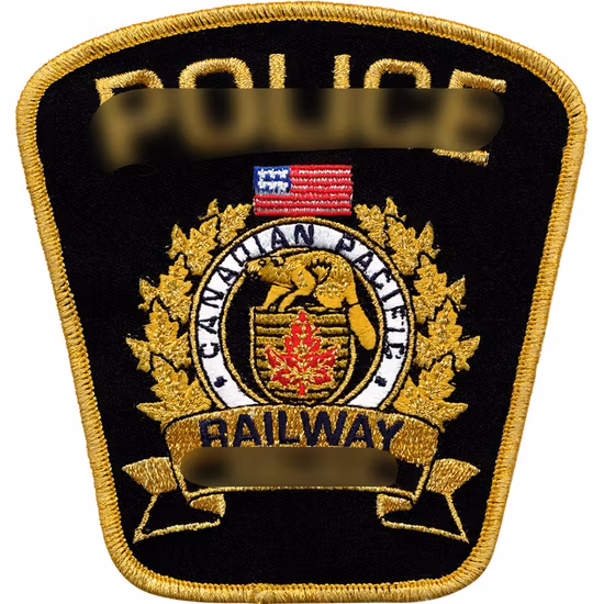 Patch de broderie d'insigne de bras de main de travailleurs de train personnalisé pour chemise