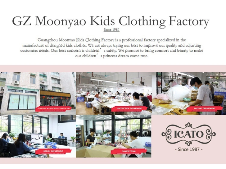 Ruffle Cotton Top Long Sleeves Casual Formal Girl Dresses by Guangzhou Moonyao Kids Clothing Factory