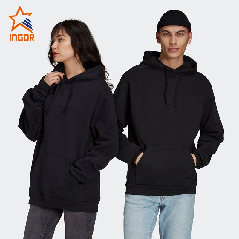 Ingorsports Wholesale Mens Sweat Suits 2 Pieces Hoodie Set Jogging Suit Tracksuit for Men