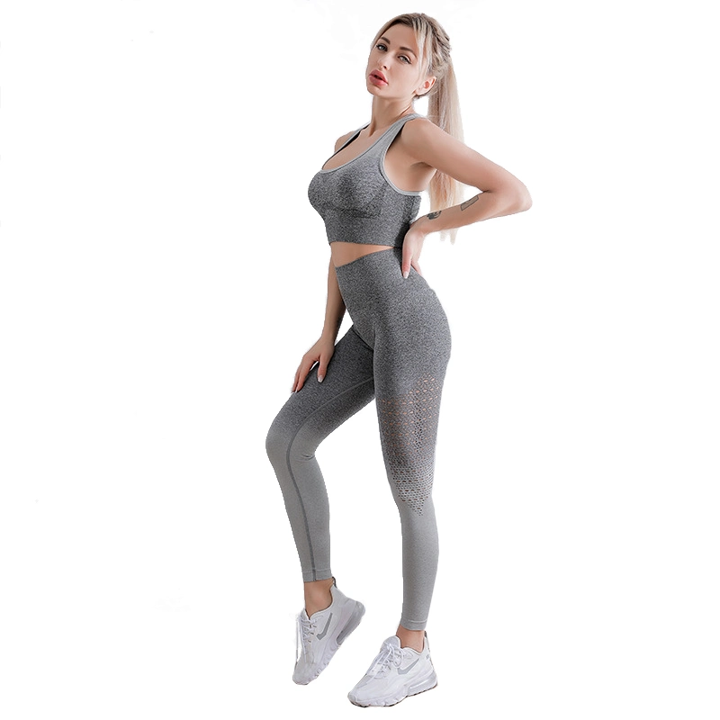 Running Sports Quick-Drying Yoga Tops Hollow Moisture-Wicking Ladies Trousers