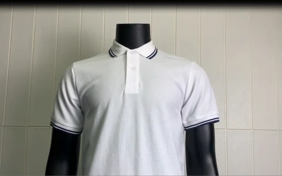 Plain Blank White Black Golf Sports Logo personnalisé en coton brodé Men's Polo Shirt