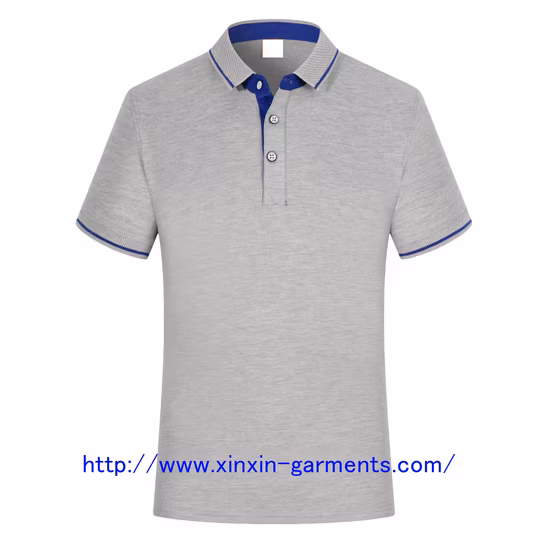 Uniforme de travail de haute qualité Polo d'affaires en coton brodé Polo de golf OEM pour hommes avec logo personnalisé